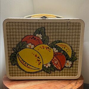 Vintage 1960’s Ohio Art Fruit Basket Metal Lunchbox